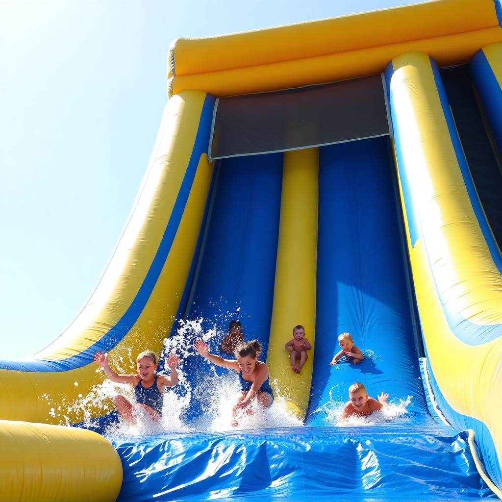 Tropical 22ft Water Slide